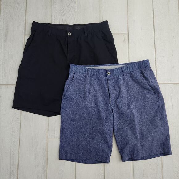 Under Armour Men's size 38 Heatgear Performance Chino Shorts Golf Quick Dry Lot - Picture 1 of 9